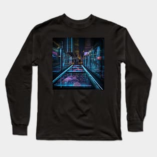 Luminocity: A Futuristic Utopia of Innovation and Harmony Long Sleeve T-Shirt